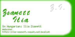 zsanett ilia business card